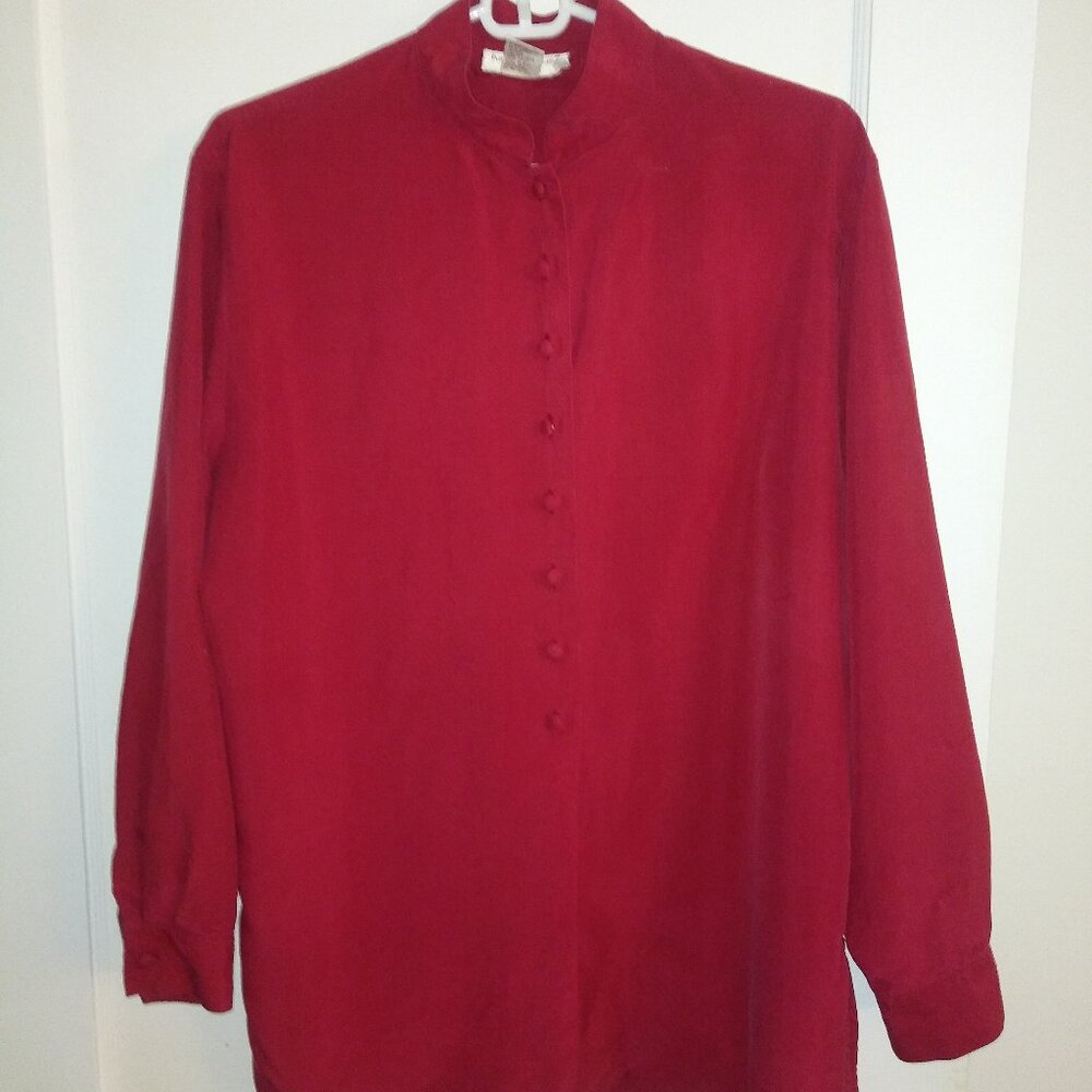 Potomac Collection Misses Silk Blouse size M